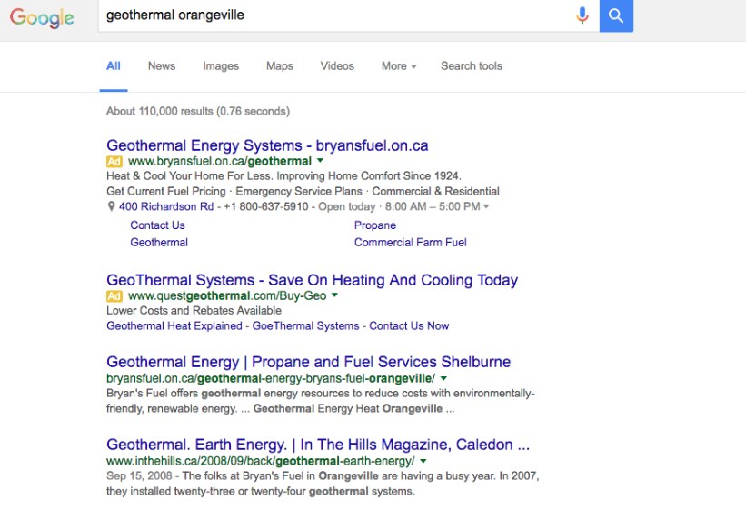 Google AdWords Search Advertising Intrigue Guelph Ontario