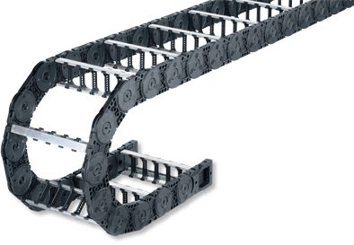 Modular and hybrid open style cable carrier systems from Kabelschlepp Canada.