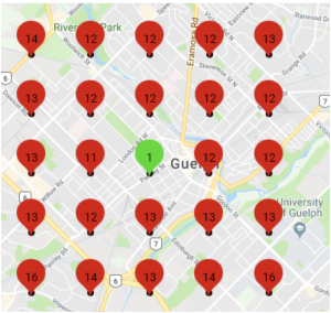SEO Case Study showing local map rankings for Google My Business