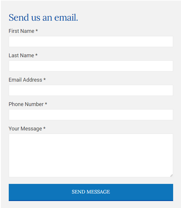 An example of a generic contact form